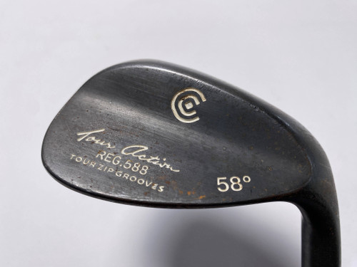 Cleveland 588 Black Melonite Lob Wedge LW 58* True Temper DG Stiff Steel Mens RH, 1 of 12