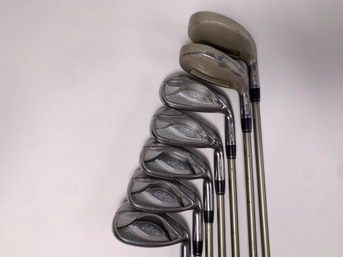 Adams Idea A12 OS Hybrid Iron Set 5H-6H 7-PW+SW Idea Womens 50g Ladies RH, 1 of 12