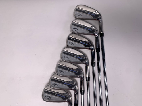 Callaway Paradym Ai Smoke Iron Set 5-PW+GW Elevate MPH 95g Stiff Steel RH NEW, 1 of 12