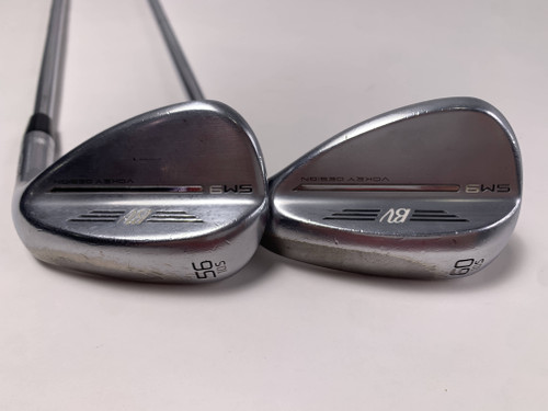 Titleist Vokey SM9 Tour Chrome Wedge Set 56* 10 | 60* 10 Wedge Steel Mens RH, 1 of 12 Titleist Vokey SM9 Tour Chrome Wedge Set 56* 10 | 60* 10 Wedge Steel Mens RH, 1 of 12