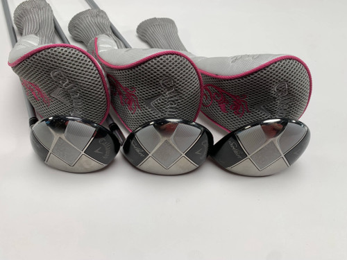 Callaway Solaire 2014 Wood Set 3 5 7 | 15* 18* 21* 55g Ladies Graphite RH HC, 1 of 12 Callaway Solaire 2014 Wood Set 3 5 7 | 15* 18* 21* 55g Ladies Graphite RH HC, 1 of 12