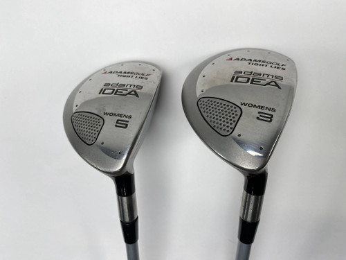 Adams Idea Tight Lies Womens 3 & 5 Fairway Wood Set 15* 18* Idea Ladies RH, 1 of 12
