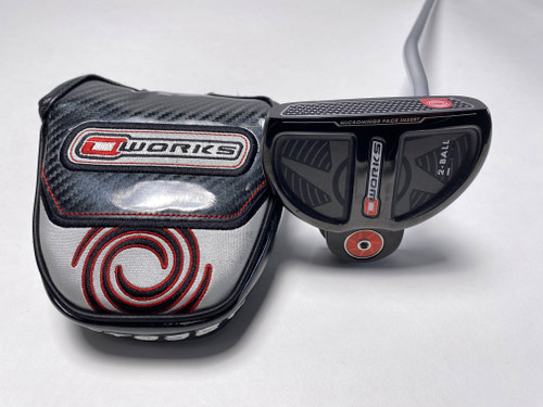 Odyssey O-Works 2-Ball Black MicroHinge Putter 34.5" Mens RH HC NEW, 1 of 12