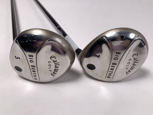 Callaway Big Bertha 2004 5 & 7 Fairway Wood Set 18* 21* Big Bertha Ladies RH, 1 of 12