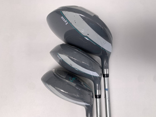 Lynx Crystal Cat Wood Set Driver 3 5 15* 18* Crystal Cat Ladies RH, 1 of 12