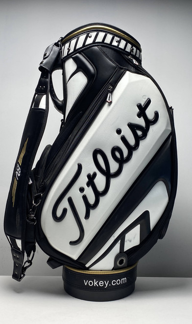 Titleist Vokey Design Staff Bag Black Gold 6-Way Divide Single Strap Golf Bag, 1 of 12