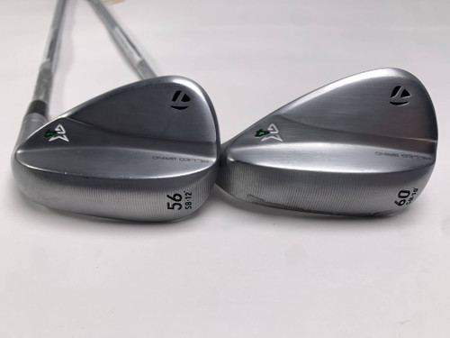 TaylorMade Milled Grind 4 Chrome Raw Wedge Set 56* 12 | 60* 10 DG Mens RH, 1 of 12