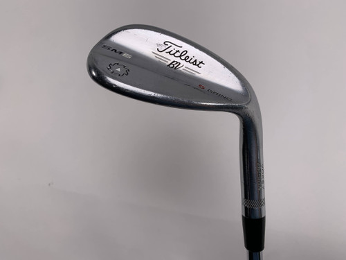 Titleist Vokey SM6 Tour Chrome Lob Wedge LW 58* 10 Bounce Wedge Steel Mens RH, 1 of 12