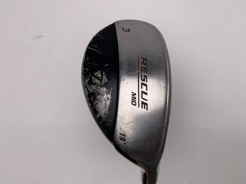 TaylorMade Rescue Mid 3 Hybrid 19* Regular Steel Mens RH Oversize Grip, 1 of 12