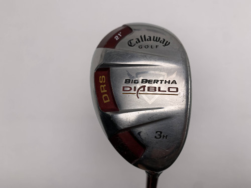 Callaway Big Bertha Diablo 3 Hybrid 21* 60g Stiff Graphite Mens RH, 1 of 12