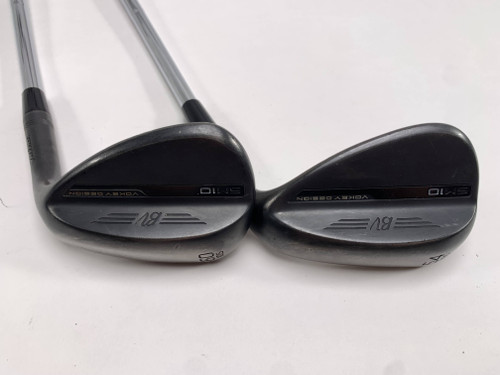 Titleist Vokey SM10 Jet Black Wedge Raw Set 54* 10 | 60* 10 Wedge Steel Mens RH, 1 of 12 Titleist Vokey SM10 Jet Black Wedge Raw Set 54* 10 | 60* 10 Wedge Steel Mens RH, 1 of 12