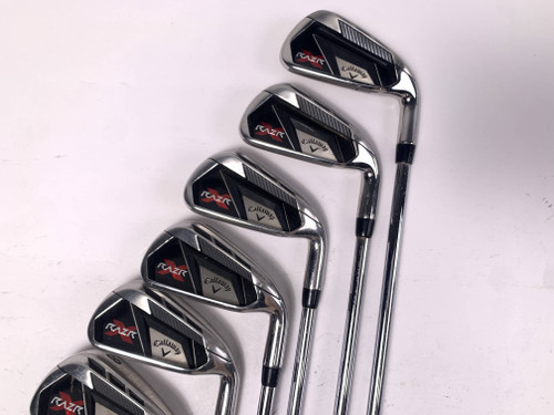 Callaway Razr X Iron Set 3-PW+GW+SW Uniflex Steel Mens RH, 1 of 12