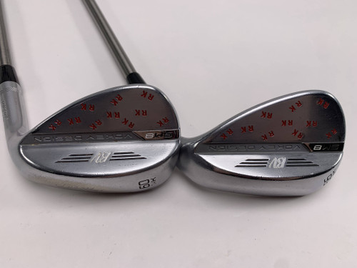 Titleist Vokey SM8 Tour Chrome Wedge Set 56* 8 | 60* 14 SteelFiber i95 Mens RH, 1 of 12