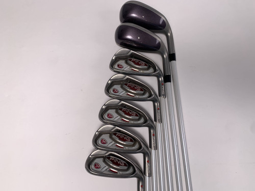 Ping Faith Iron Set 5-PW+GW Red Dot 1* Flat ULT200 Ladies Graphite Womens RH, 1 of 12