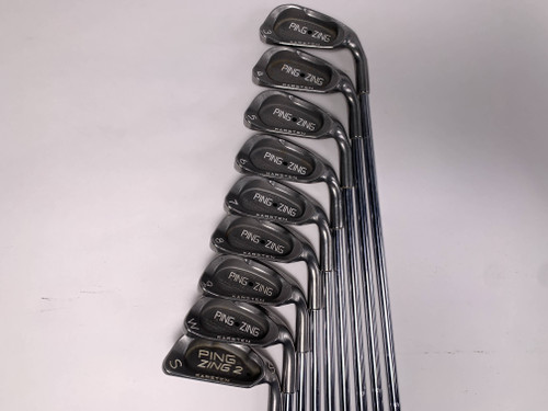 Ping Zing Iron Set 3-PW+SW Black Dot Karsten JZ Regular Steel Mens RH, 1 of 12
