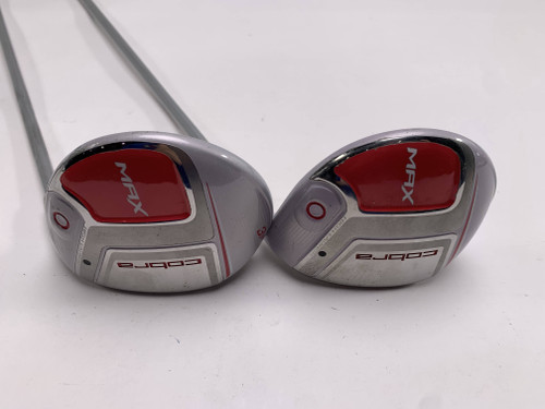 Cobra MAX 3 & 5 Fairway Wood Set 19* 23* Ozik Matrix White Tie X4 50g Ladies RH, 1 of 12