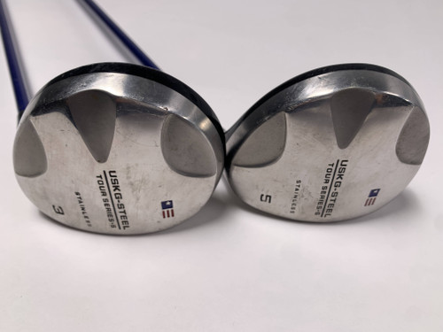 US Kids Tour Series-6 3 & 5 Fairway Wood Set 15* 18* 63-43 Graphite Junior RH, 1 of 12