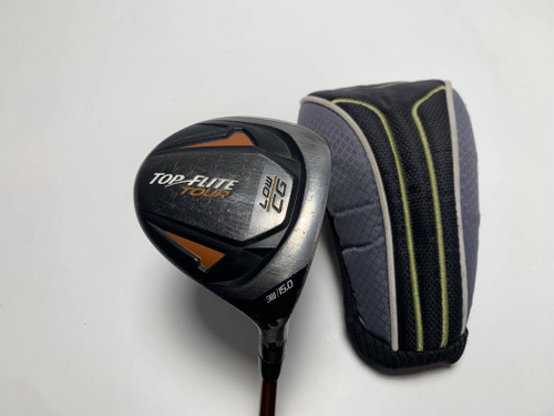 Top Flite Tour 3 Fairway Wood 15* Aldila NVS Orange 65g Senior Graphite RH HC, 1 of 12