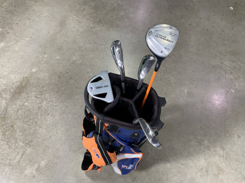 U.S. Kids WT-20 Club Set 3W 6 & 8 PW Putter Ultralight 51" Orange Junior RH +Bag, 1 of 12