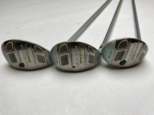 Cobra Baffler T Rail Womens Hybrid Set 3 4 5 22* 25* 28* 50g Ladies Graphite LH, 1 of 12