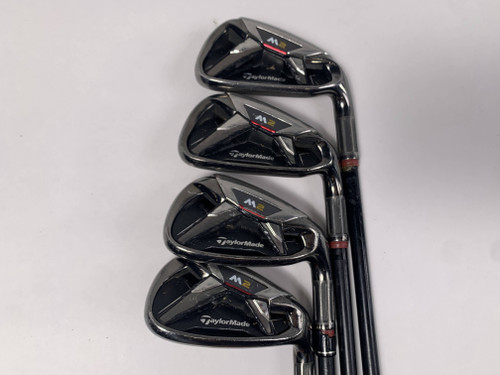 TaylorMade M2 Iron Set 6-PW REAX 65g Regular Graphite Mens RH No 9 iron, 1 of 12