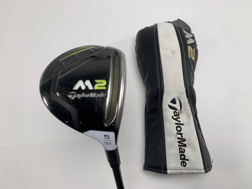 TaylorMade M2 2019 5 Fairway Wood 18* M2 REAX Regular Graphite Mens RH HC, 1 of 12