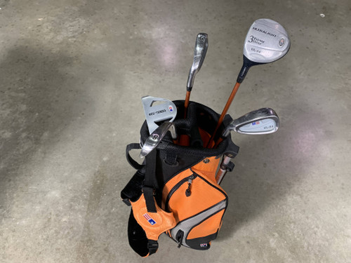 U.S. Kids UL-24 Club Set 3W 6 & 8 PW Putter KidPower 51-35 Junior LH +Bag, 1 of 12