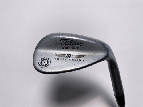 Titleist Vokey Spin Milled Chrome 2009 Lob Wedge LW 60* 8 DG Wedge Steel Mens RH, 1 of 12