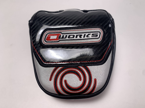 Odyssey O-Works Mallet Putter Headcover Black Grey Red HC NEW, 1 of 12