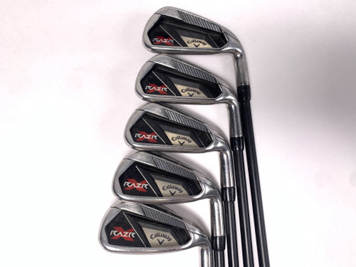 Callaway Razr X Iron Set 5-9 75g Regular Graphite Mens RH Midsize Grips +1'', 1 of 12