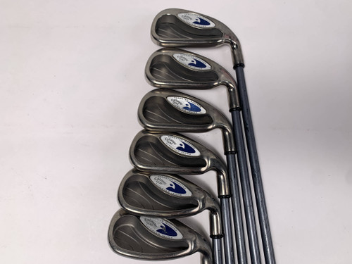 Callaway Hawkeye Iron Set 4-PW Hawk Eye Senior Graphite Mens RH- No 8i, 1 of 12 Callaway Hawkeye Iron Set 4-PW Hawk Eye Senior Graphite Mens RH- No 8i, 1 of 12