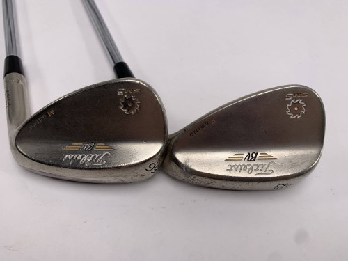 Titleist Vokey SM5 Gold Nickel Wedge Set 52* 12 56* 10 Wedge Steel Mens RH, 1 of 12