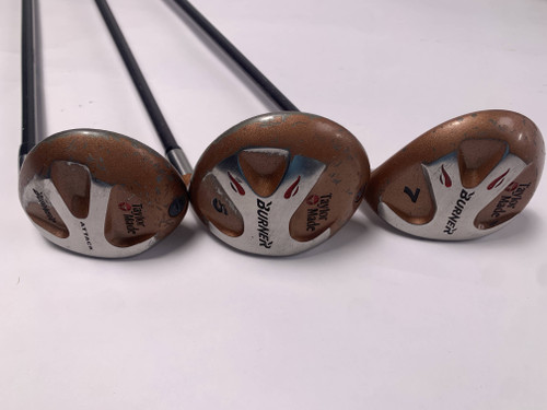 TaylorMade Burner 1994 Wood Set 5 7 Attack | 18* 21* Bubble S-90 Plus Mens RH, 1 of 12