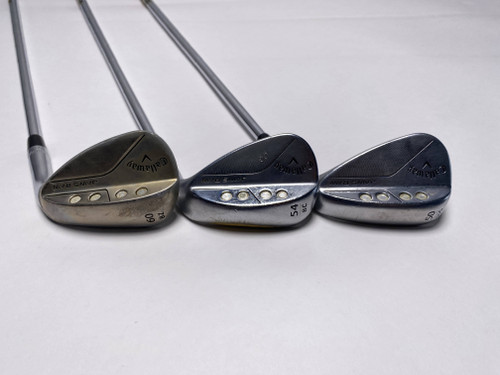 Callaway Jaws Raw Chrome Wedge Set 50* 10 | 54* 8 | 60* 8 DG S400 Wedge Mens RH, 1 of 12 Callaway Jaws Raw Chrome Wedge Set 50* 10 | 54* 8 | 60* 8 DG S400 Wedge Mens RH, 1 of 12
