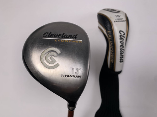 Cleveland Launcher Comp Fairway Wood 13* Launcher Gold 55g Regular Mens RH HC, 1 of 12 Cleveland Launcher Comp Fairway Wood 13* Launcher Gold 55g Regular Mens RH HC, 1 of 12