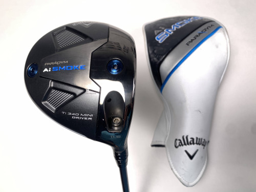 Callaway Paradym Ai Smoke Ti 340 Mini Driver 11.5* Denali Blue 5.5 Regular RH HC, 1 of 12 Callaway Paradym Ai Smoke Ti 340 Mini Driver 11.5* Denali Blue 5.5 Regular RH HC, 1 of 12