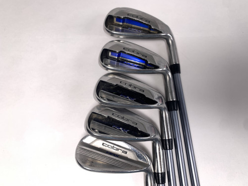 Cobra MAX Iron Set 7-PW+GW Matrix White Tie X4 56g Senior Graphite Mens RH, 1 of 12