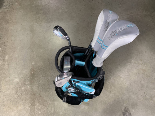 U.S. Kids Golf Lady Light AV1 Club Set 3W 4H 6 & 8 PW SW Putter JR RH HC +Bag, 1 of 12