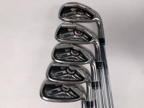 TaylorMade Burner 2.0 HP Iron Set 6-PW Burner 2.0 85g Regular Steel Mens RH, 1 of 12