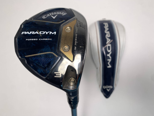 Callaway Paradym 3 Fairway Wood 15* Aldila Ascent 50g Senior Graphite Mens RH HC, 1 of 12
