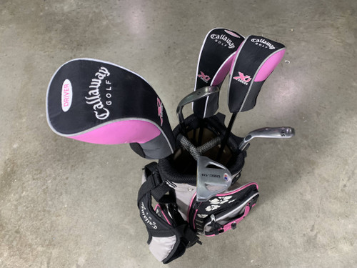 Callaway Xj Series Club Set Driver 3W 4H 9 SW Putter 41"-52" Junior RH HC + Bag, 1 of 12