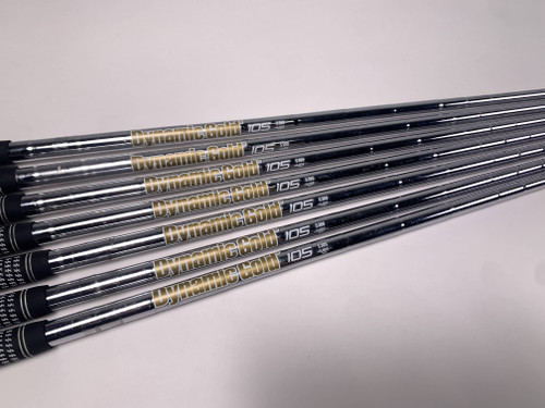 True Temper Dynamic Gold S300 Stiff Iron Set 7 Shafts 33.75''-37''- Pull 0.355, 1 of 12