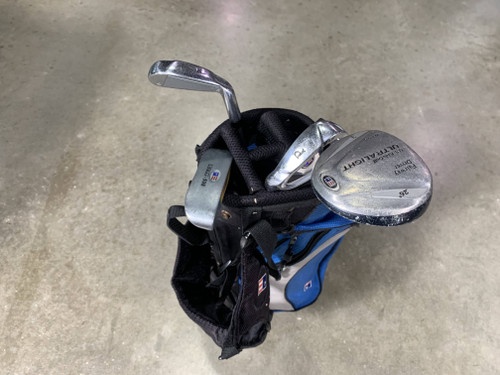 U.S. Kids WT-25 45-31 Blue Club Set 3W 7i PW Putter Ultralight 45" Junior LH, 1 of 12