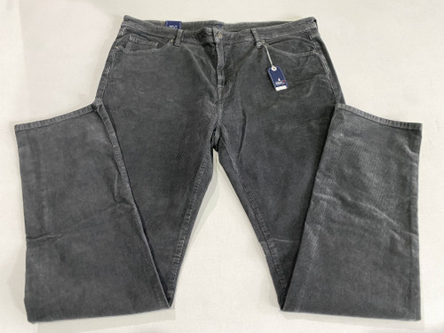 Johnnie-O Cardif Corduroy 5 Pocket Men's Pants Size 40x34 Grey NWT, 1 of 12