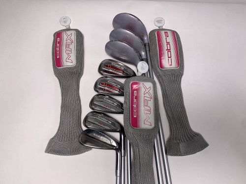 Cobra MAX Hybrid Iron Set 4-PW+SW White Tie X4 Ladies Graphite Womens RH HC, 1 of 12