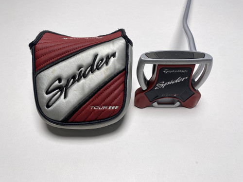 TaylorMade Spider Tour Red Silver Double Bend Putter 34" Mens RH HC, 1 of 12