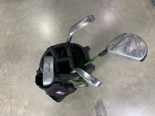 U.S. Kids UL-18 Green Club Set 3W 8i PW Putter Kid Power 57-39 Junior RH +Bag, 1 of 12