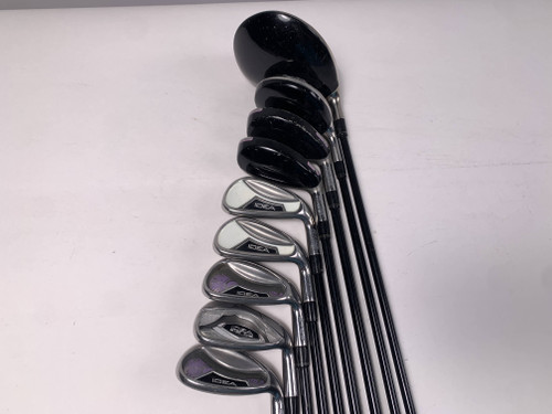Adams Idea A7 OS Club Set Driver 5W 5H 6H 7 8 9 PW SW Grafalloy Idea Womens RH, 1 of 12
