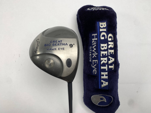 Callaway Hawkeye Driver 9* Hawk Eye UL Firm Graphite Mens RH HC, 1 of 12