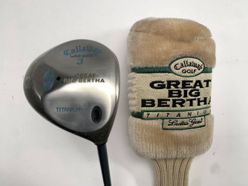 Callaway Original Great Big Bertha 3 Fairway 15* Gems Ultra Light Ladies RH HC, 1 of 12